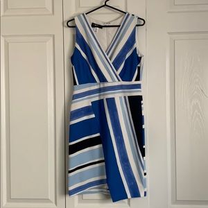 Slate & Willow Blue and White Stripe Dress